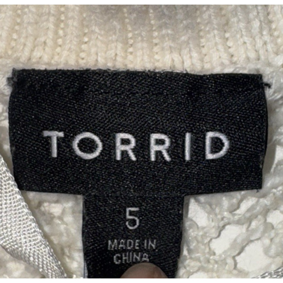 Torrid Women 5X Open Stitch Cardigan Bohemian Lounge Casual Basic Workwear Light - Picture 6 of 13